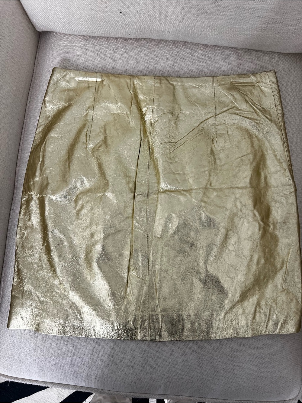 Metallic Gold Mini Skirt — Women’s Shimmer Skirt